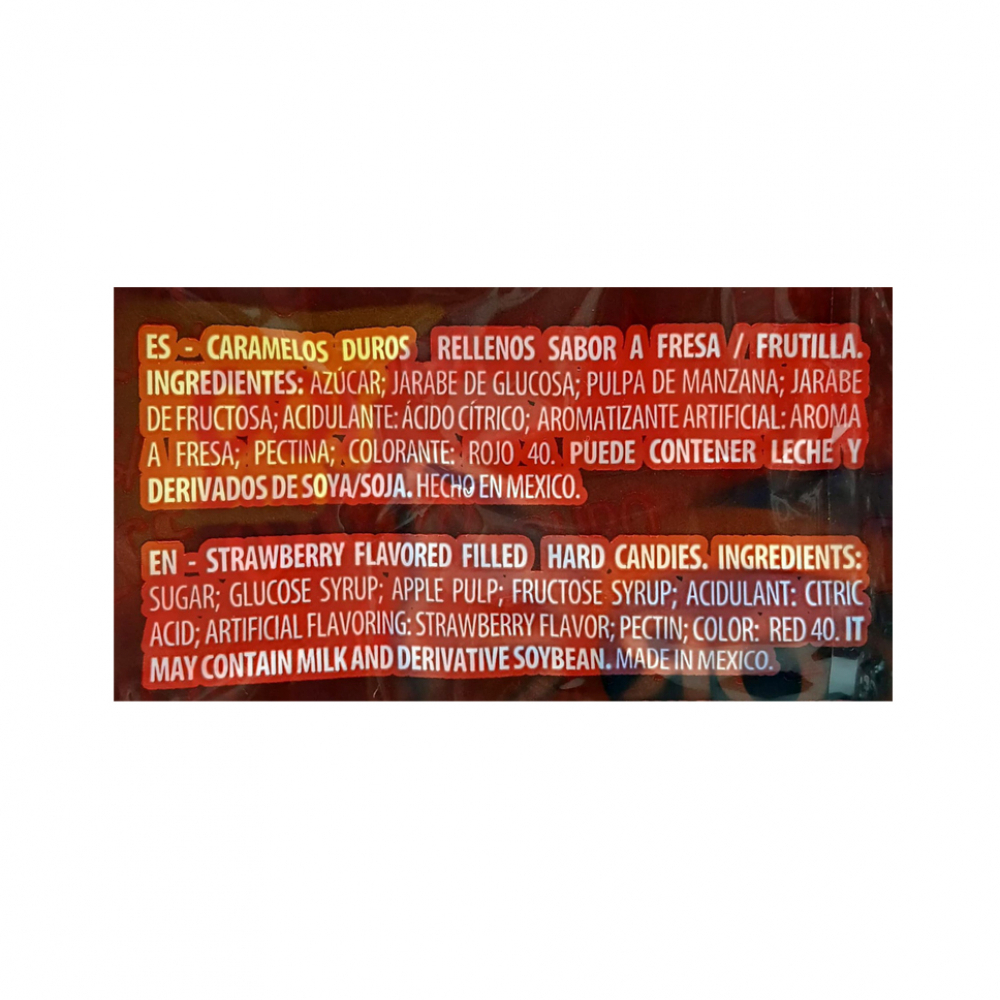 Caramelos duros rellenos sabor a fresa Arcor (400 g / 14.11 oz) - Miniatura 2