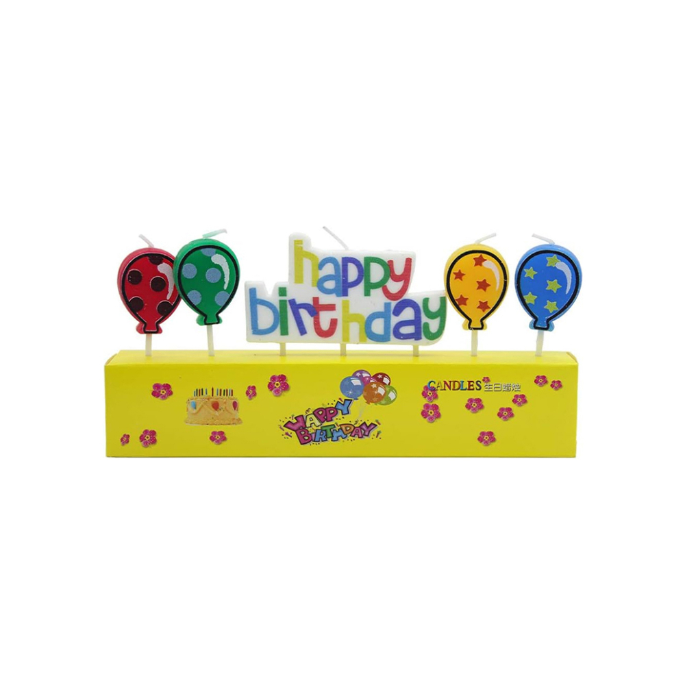 Juego de 5 velas de cumpleaños - Miniatura 3