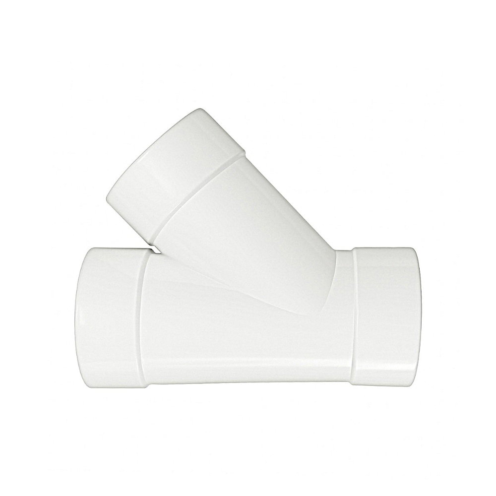 Conector PVC-U tipo Y de 4” para tubería de desagüe Malu - Miniatura 3