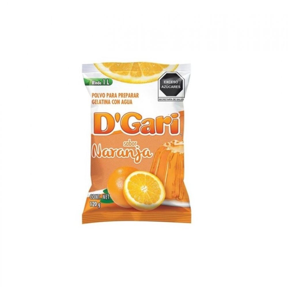Gelatina sabor naranja D'Gari (120 g / 4.2 oz) - Miniatura 2