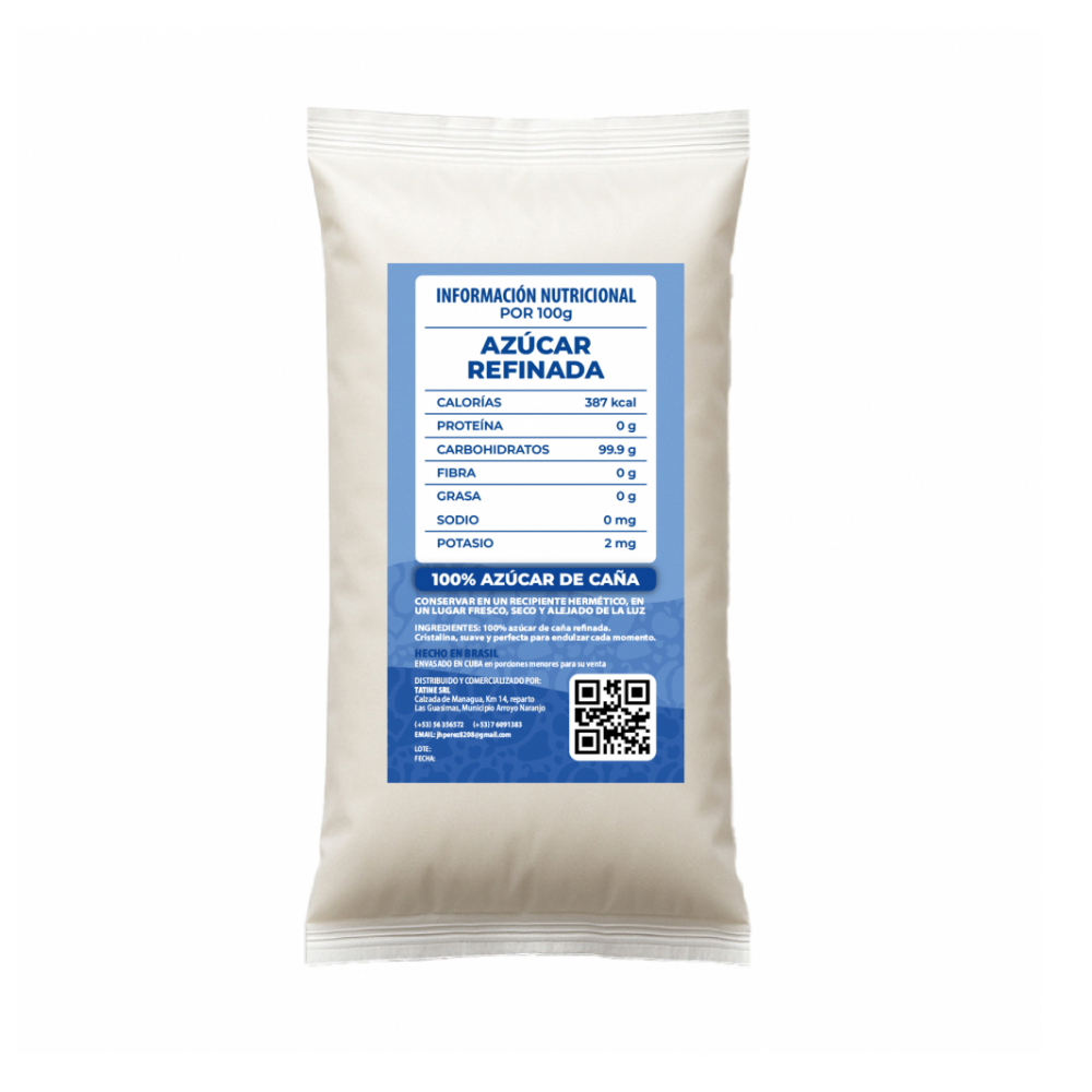 Azúcar blanca refinada Campo Vivo (3 x 1 kg / 2.2 lb) - Miniatura 3