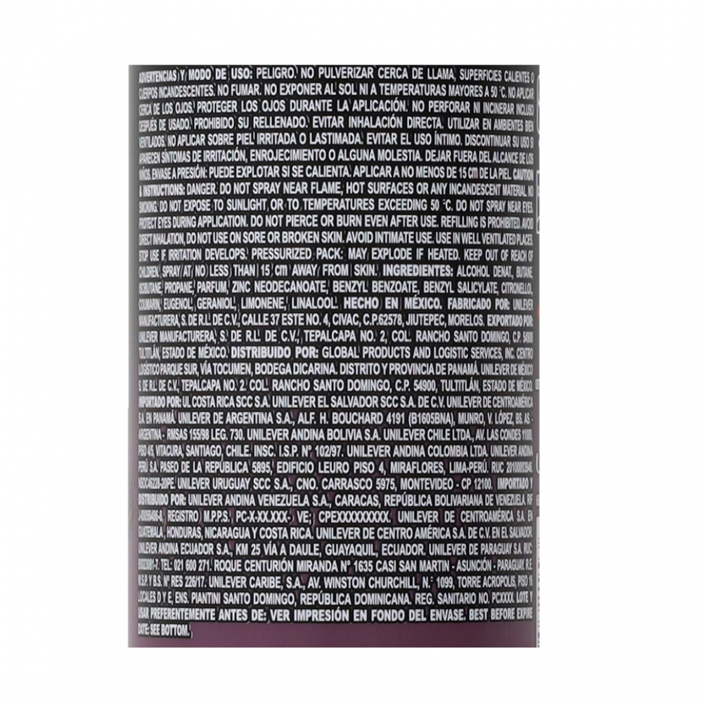 Desodorante en spray corporal con aroma a caramelo y vainilla Black Night AXE (150 ml) - Miniatura 3