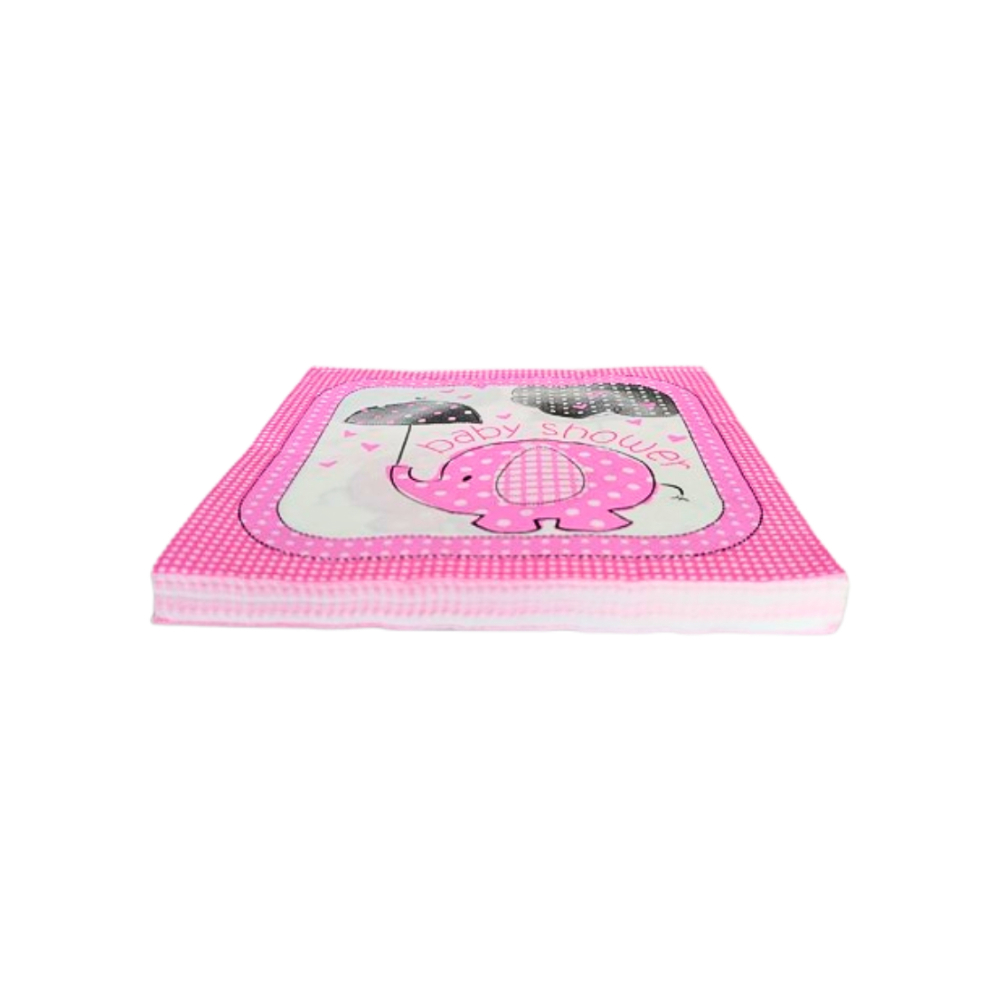 Estuche de servilletas rosadas para la fiesta del bebé baby shower (20 U) - Miniatura 4