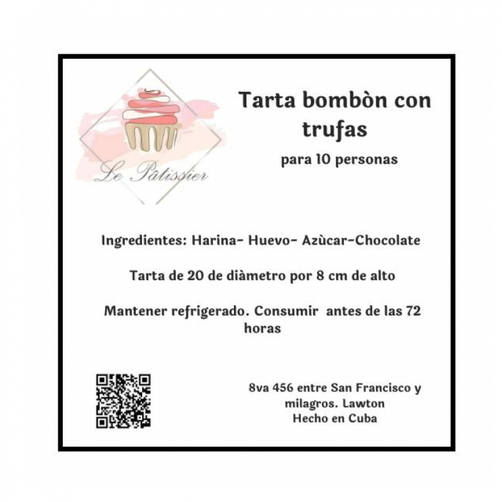 Tarta bombón con trufas LePatissier (para 10 personas) - Miniatura 4