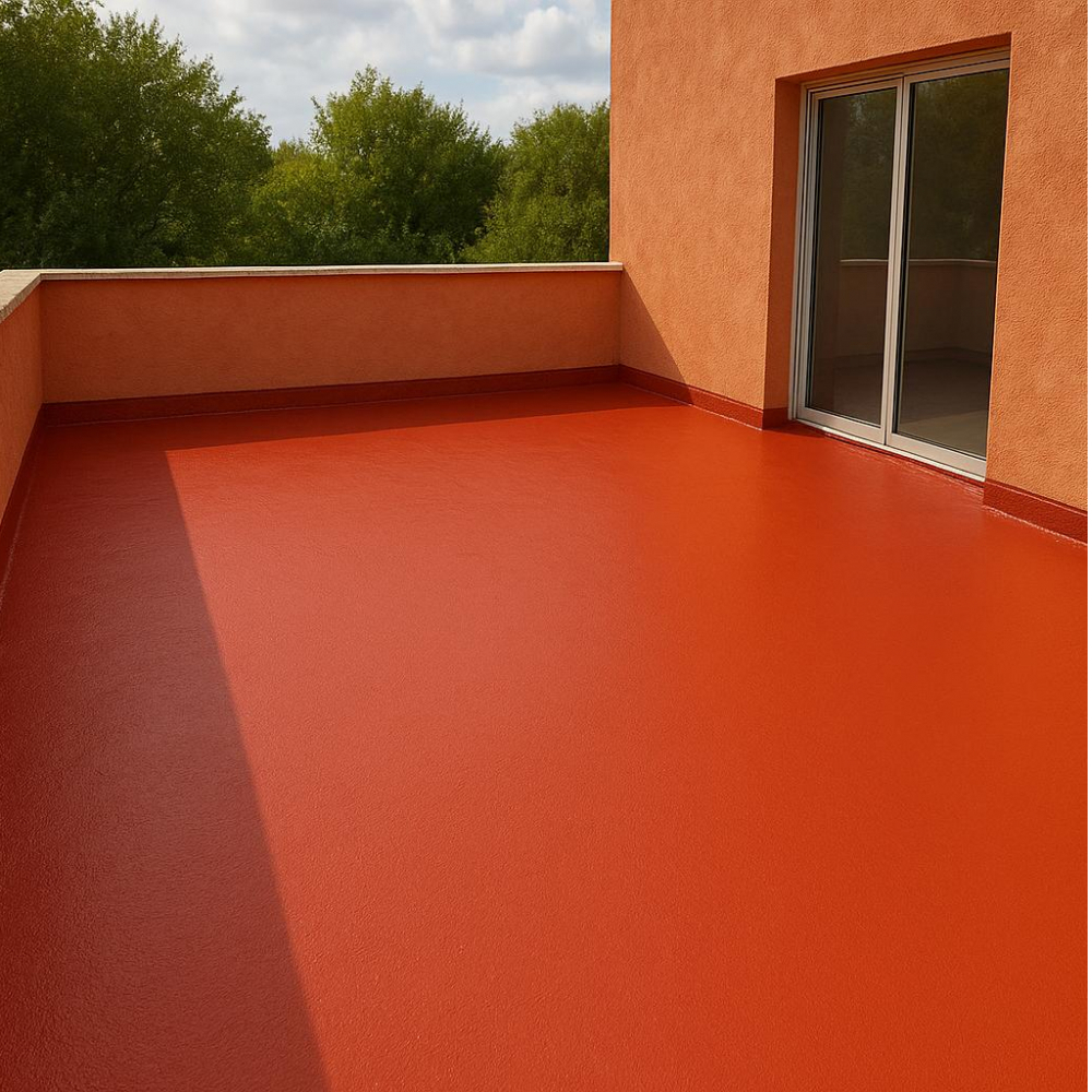 Impermeabilizante acrílico elástico color rojo Macy (15 L) - Miniatura 4