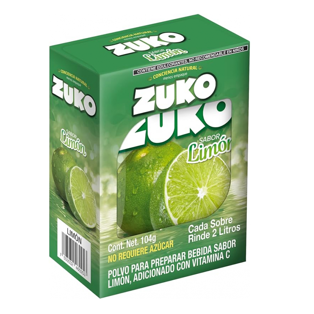 Refresco instantáneo sabor limón Zuko (104 g / 3.67 oz) - Miniatura 4