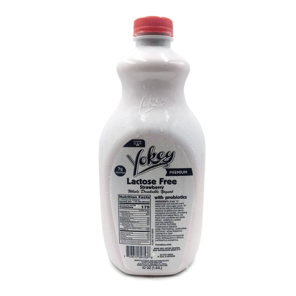 Yogurt de fresa sin lactosa con probióticos Yokey (1.54 L) - Miniatura 4