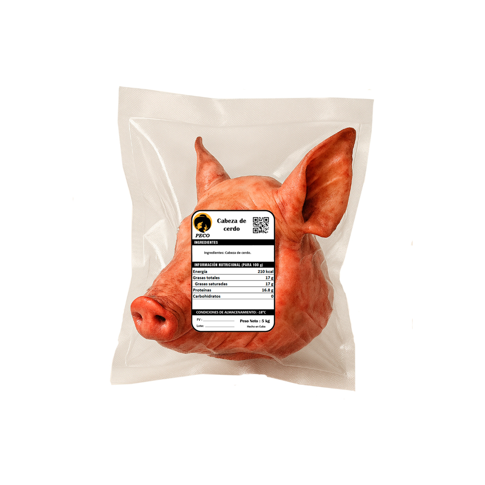 Cabeza de cerdo Peco (5 kg / 11 lb) - Miniatura 2