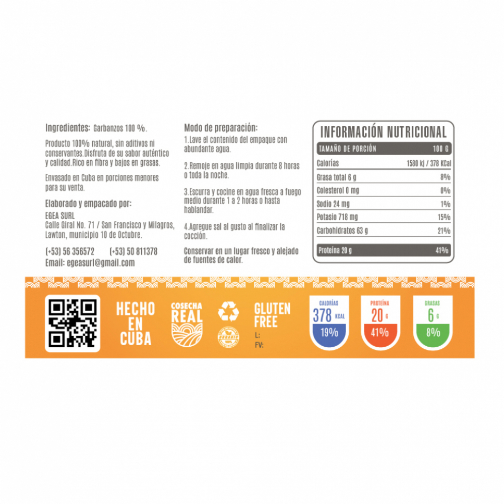 Garbanzos Cosecha Real (6 x 500 g / 1.1 lb) - Miniatura 2