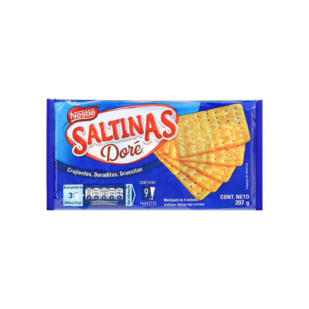 Galletas saladas Doré Saltinas Nestlé (207 g / 7.3 oz) - Imagen 1