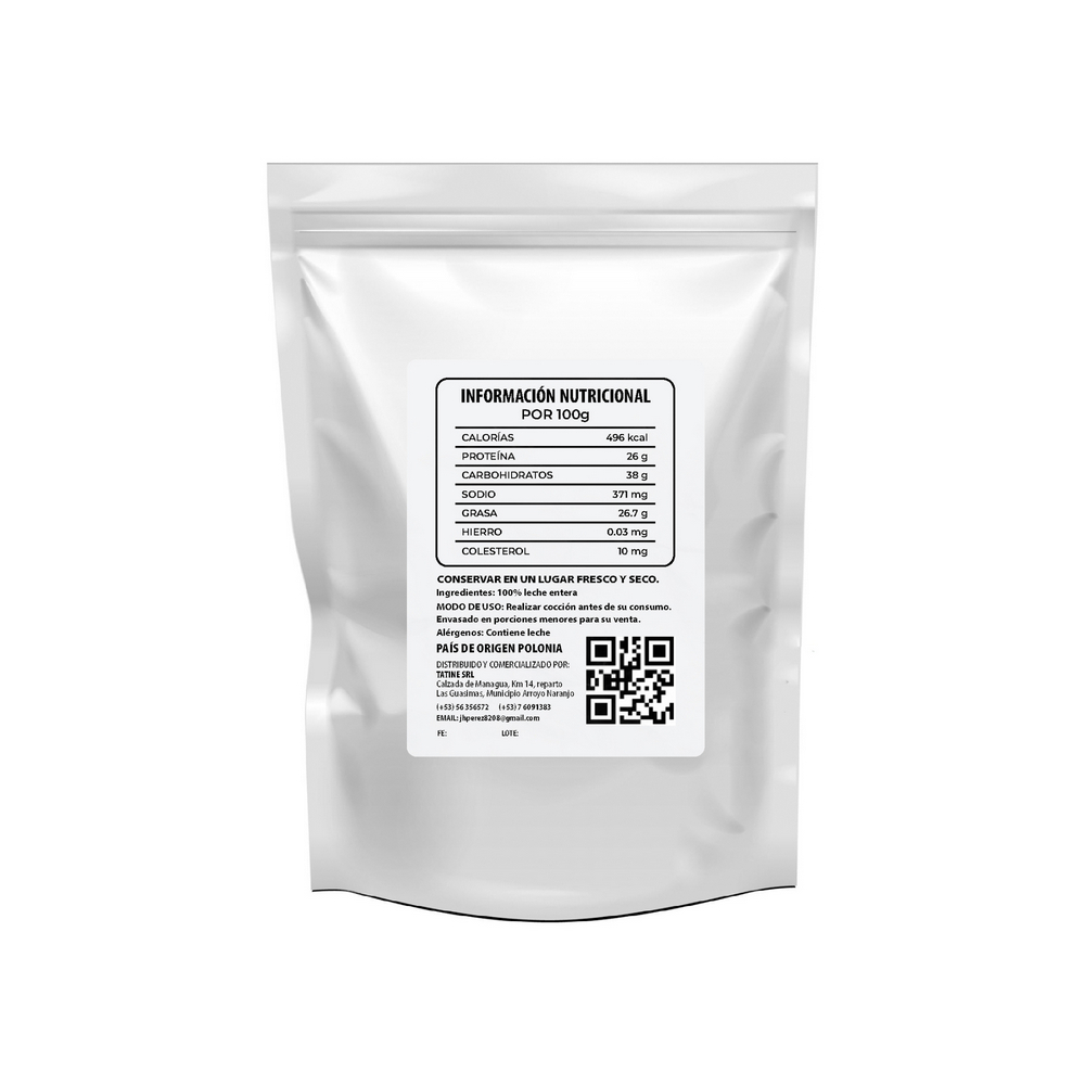 Leche entera en polvo Campo Vivo (1 kg / 2.2 lb) - Miniatura 3