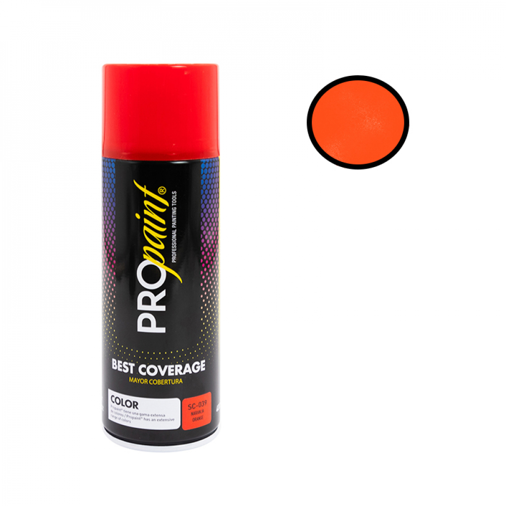 Pintura en aerosol color naranja Pro Paint (400 ml) - Miniatura 4