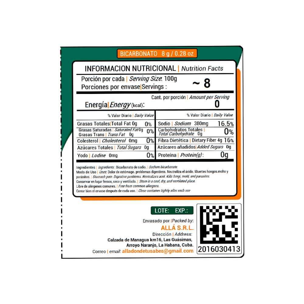 Bicarbonato ALLÁ (8 g) - Miniatura 2