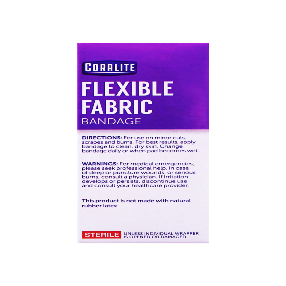 Vendaje de tela flexible 0.75 in x 3 in Coralite (40 U) - Miniatura 2