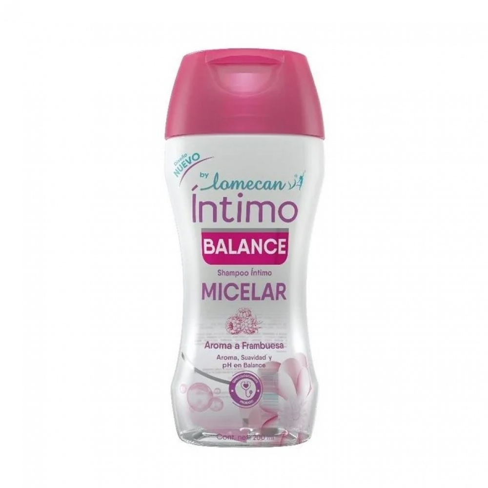 Champú íntimo aroma a frambuesa Micelar Balance LomecanV (200 ml) - Miniatura 4