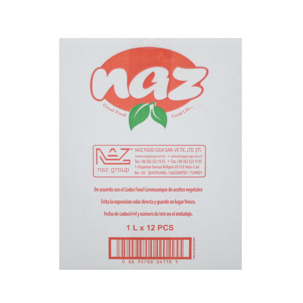 Caja de aceite de girasol Naz (12 x 1 L) - Miniatura 3
