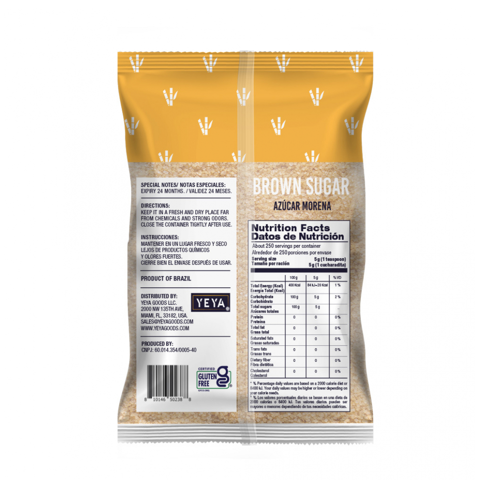 Azúcar morena YEYA (1 kg / 2.2 lb) - Miniatura 2