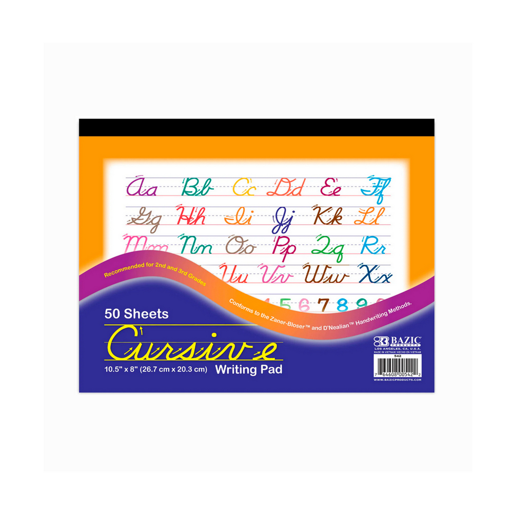 Cuaderno para escritura cursiva de 50 hojas Bazic - Miniatura 3