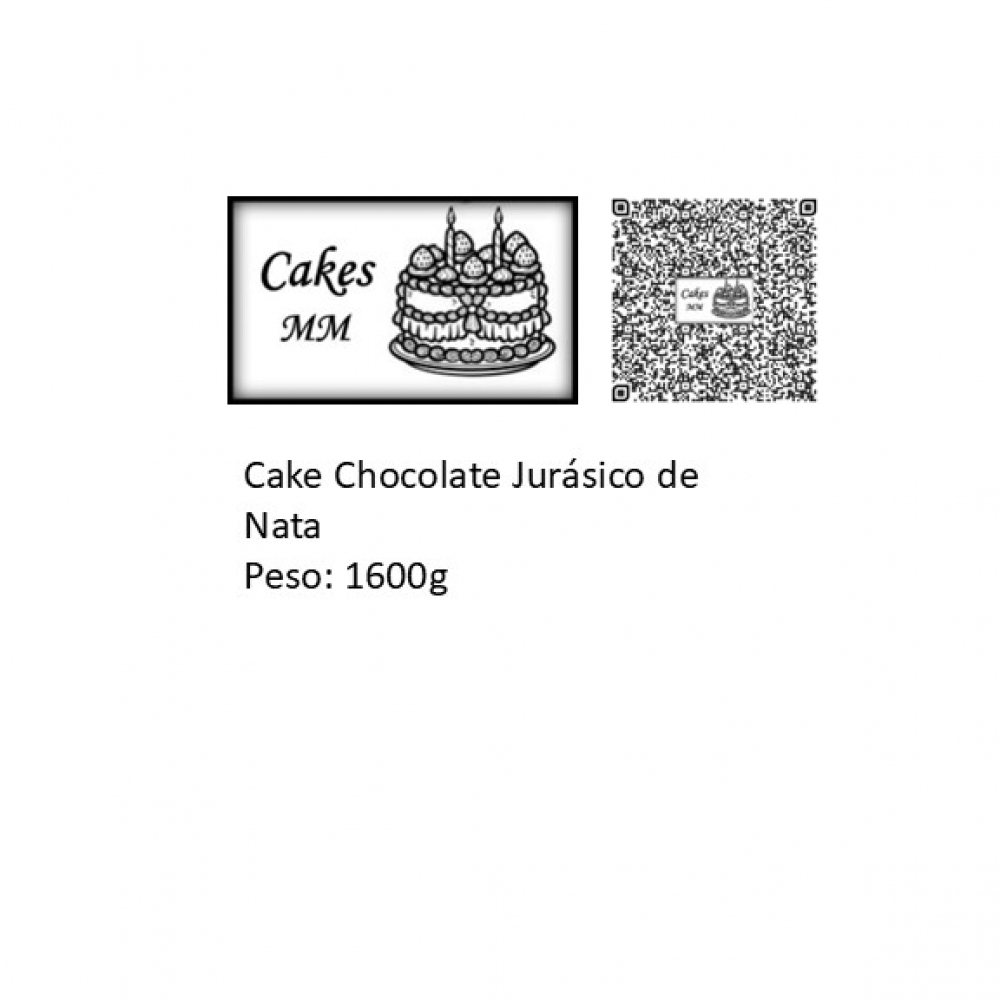 Cake chocolate jurásico de nata Cakes MM (12 comensales) - Miniatura 2