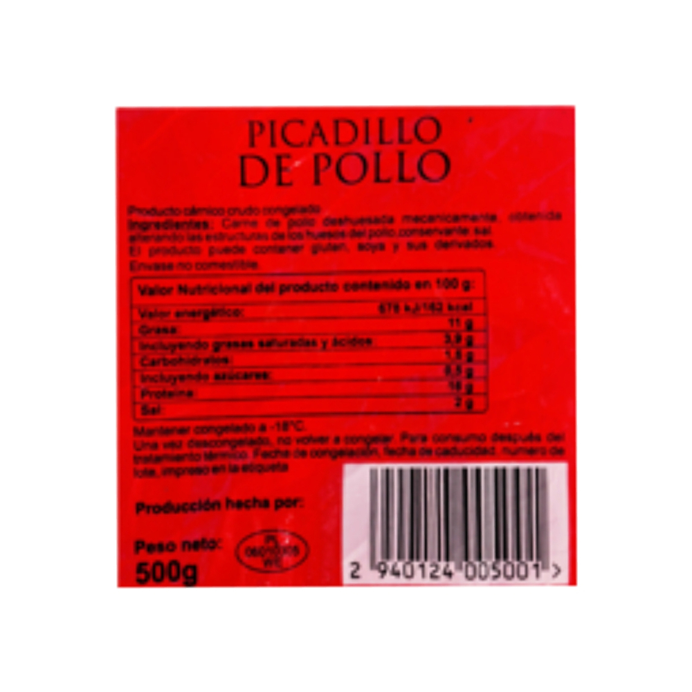 Carne mecánicamente separada de pollo Polskamp (4 x 500 g / 1.1 lb) - Miniatura 2