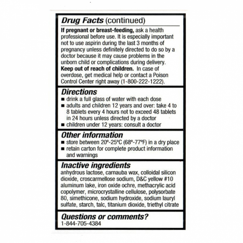 Aspirina. Ácido acetilsalicílico 81 mg GoodSense (120 tabletas) - Miniatura 4