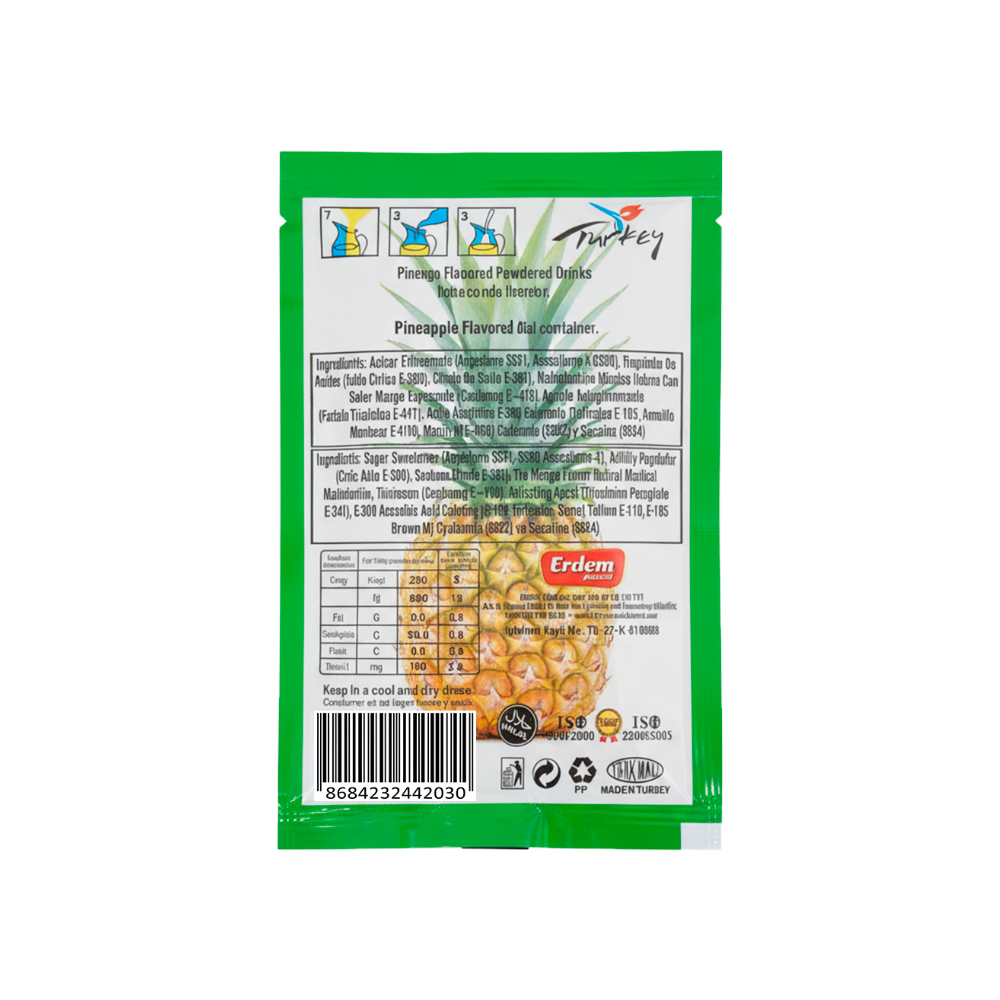 Refresco instantáneo sabor piña Vivi Fresh Erdem (10 g) - Miniatura 2