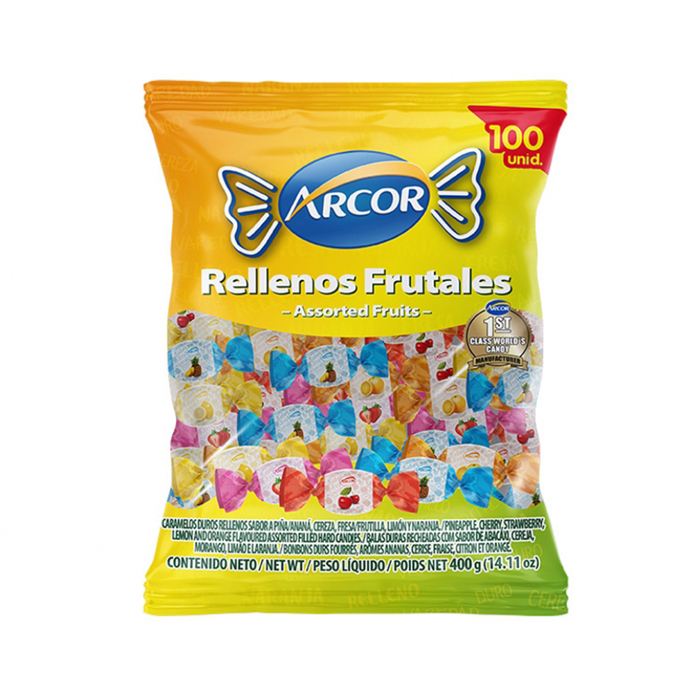 Caramelos duros rellenos frutales Arcor (400 g / 14.11 oz) - Miniatura 4