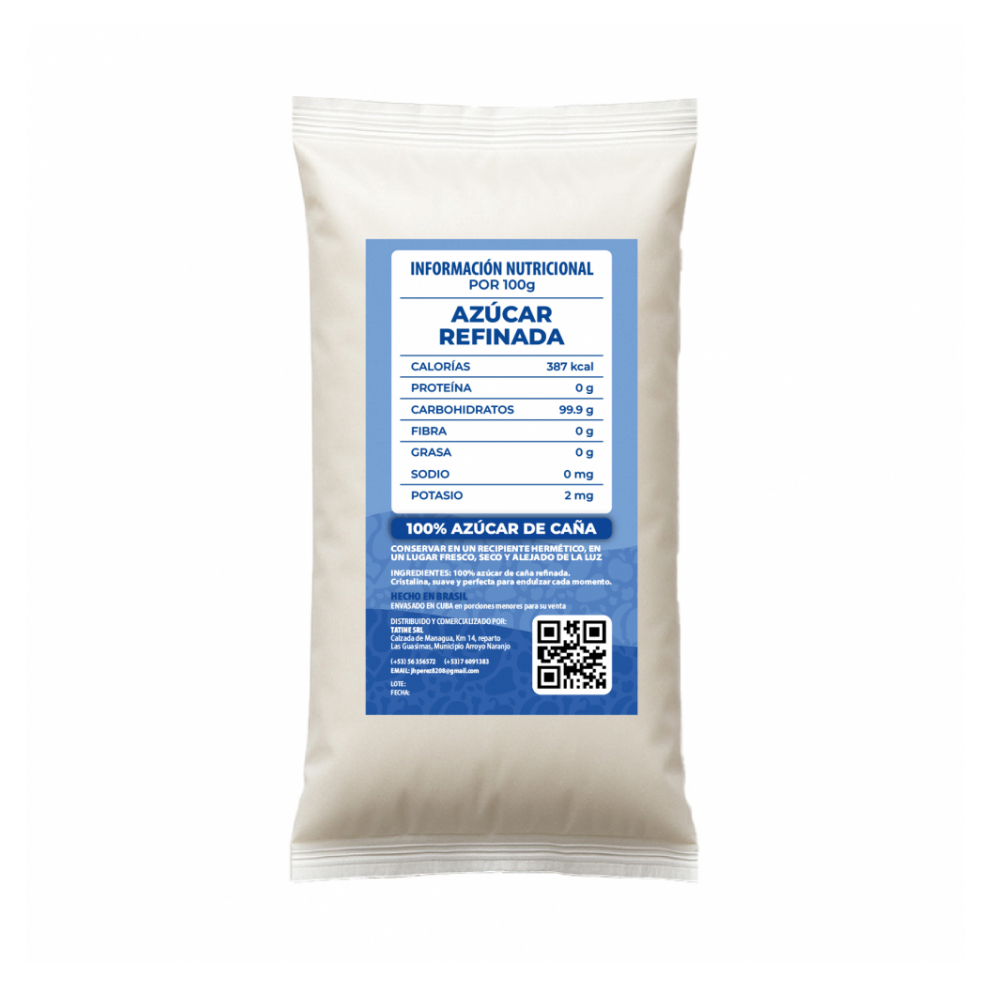 Azúcar blanca refinada Campo Vivo (2 x 1 kg / 2.2 lb) - Miniatura 3