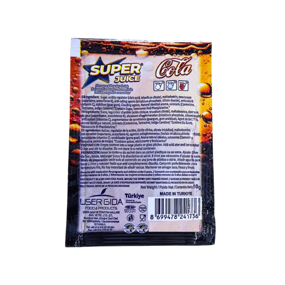 Bebida en polvo saborizada cola Super Juice (10 g) - Miniatura 2