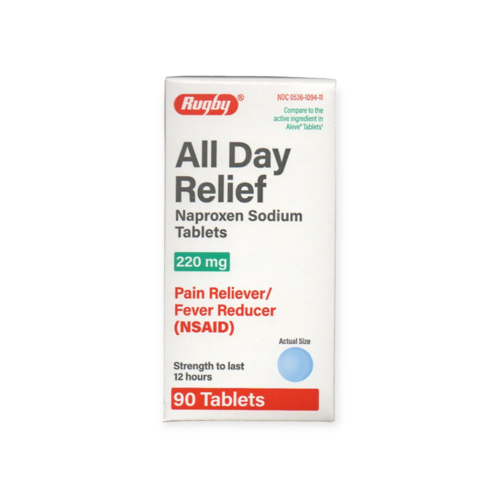 Naproxeno sódico 220 mg Rugby (90 tabletas) - Imagen 1