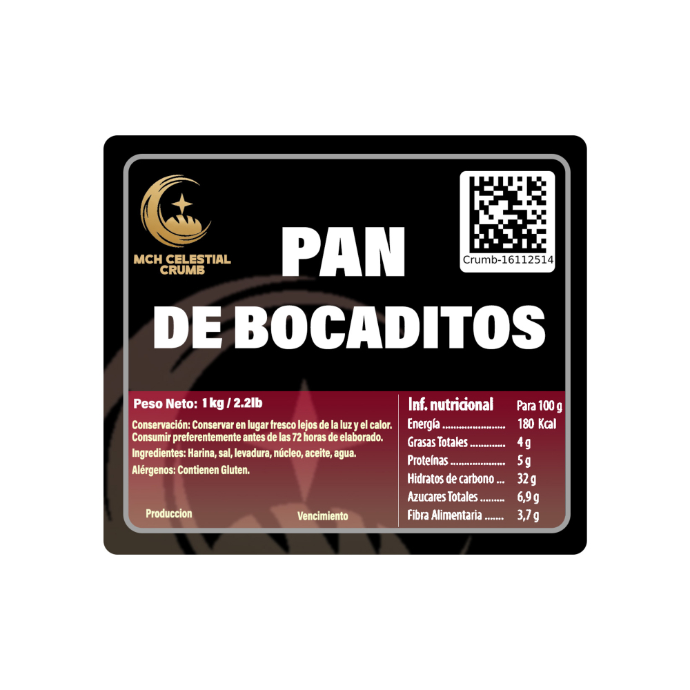 Pan de bocaditos MCH-Celestial Crumb (1 kg / 2.2 lb) - Miniatura 3