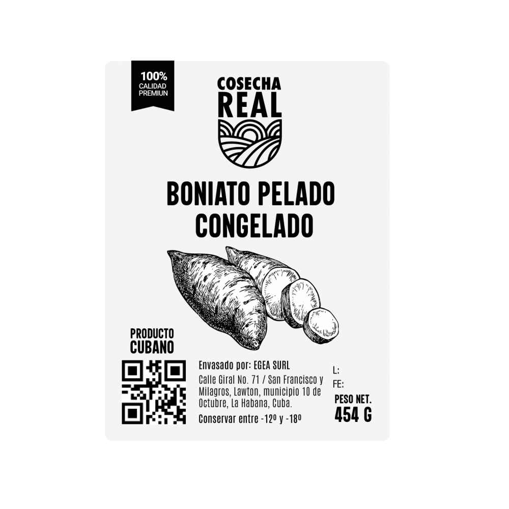 Boniato pelado y congelado Cosecha Real (454 g / 1 lb) - Miniatura 3
