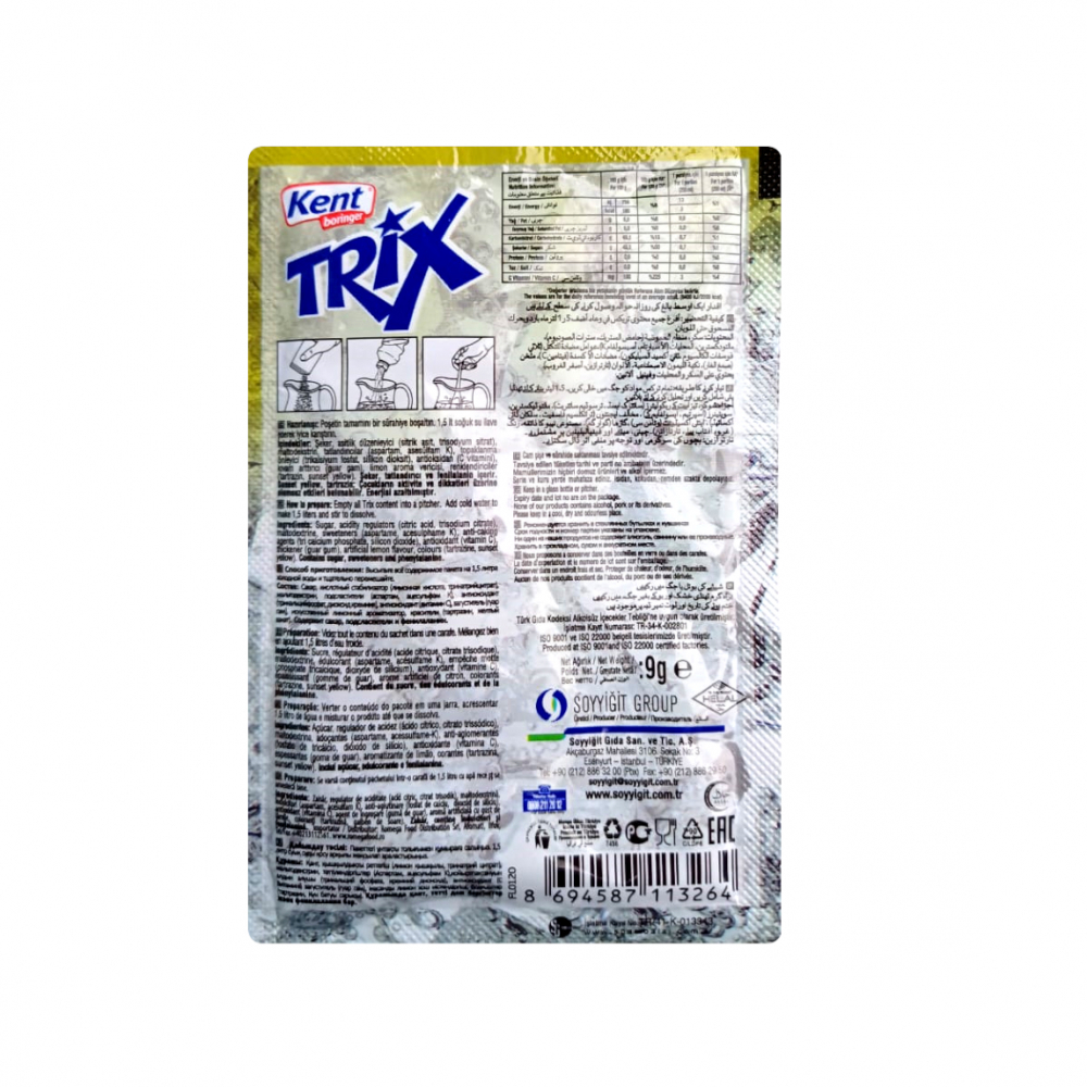 Refresco en polvo sabor limón Trix (9 g) - Miniatura 2