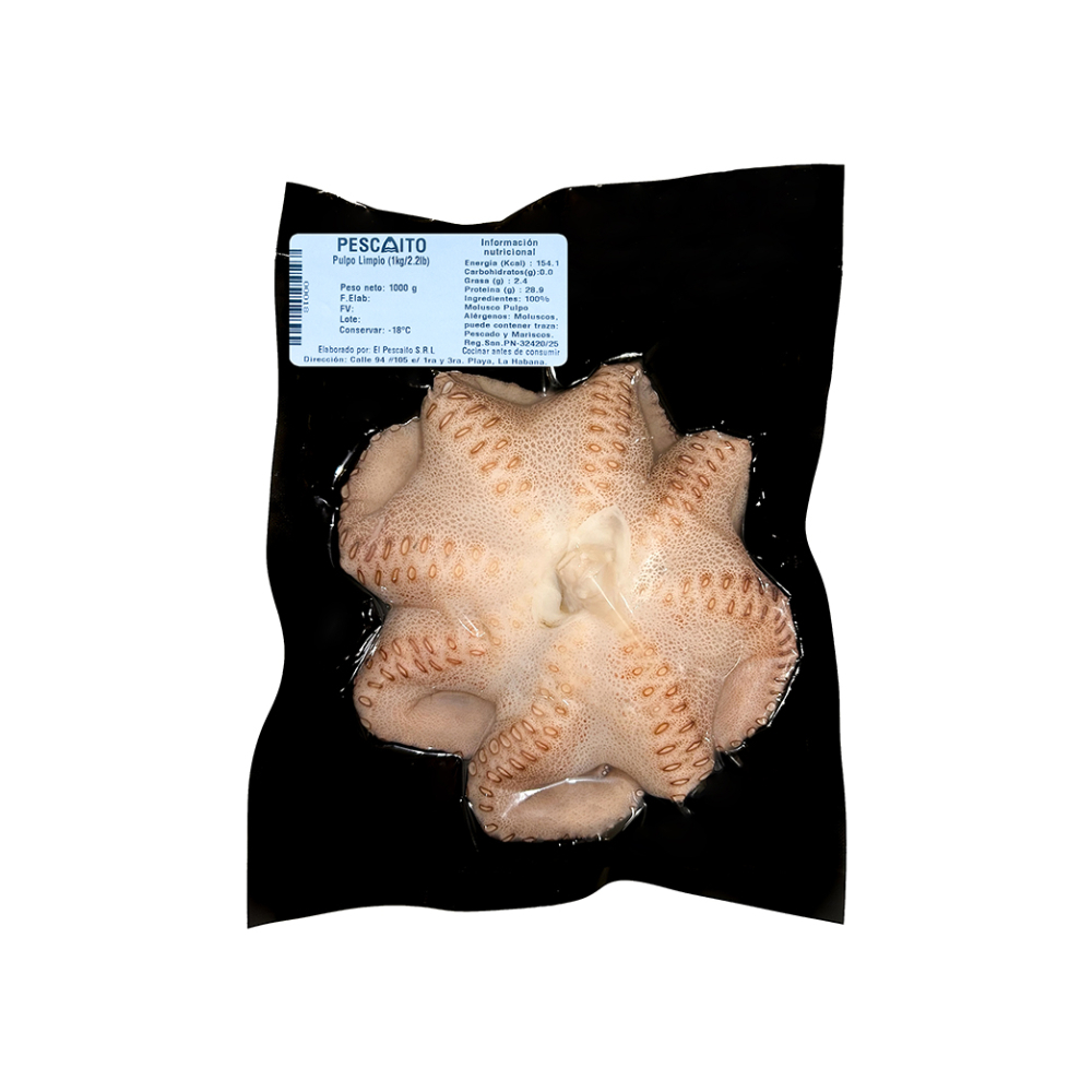Pulpo limpio Pescaito (1 kg / 2.2 lb) - Miniatura 3