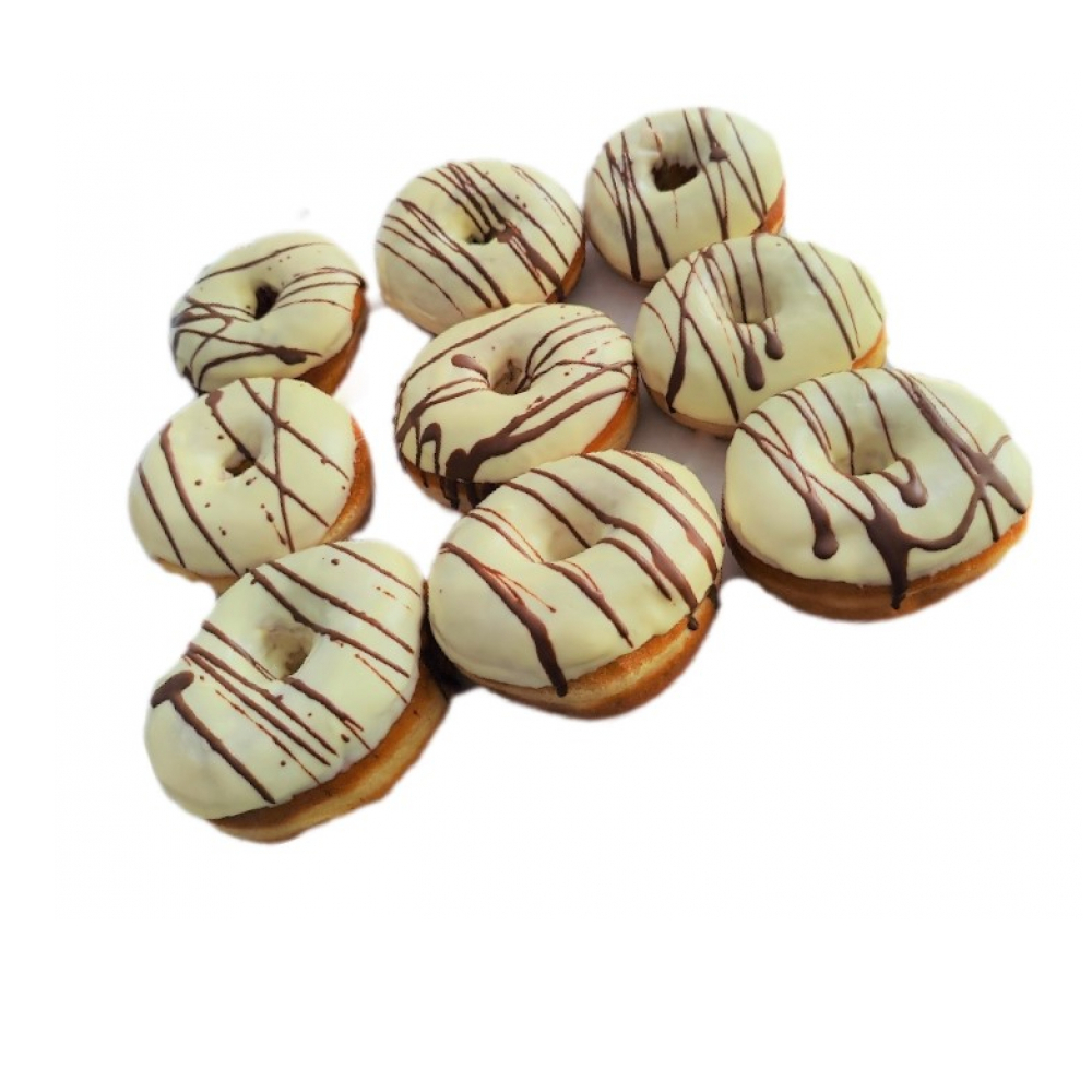 Donas cubiertas con chocolate blanco (9 U) - Miniatura 2