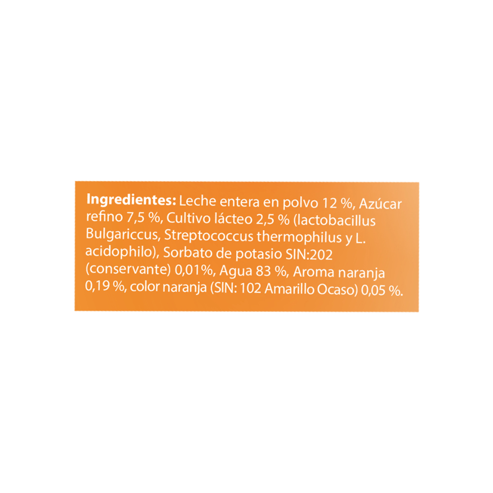 Yogurt de naranja con probióticos YEYA (4 L) - Miniatura 4