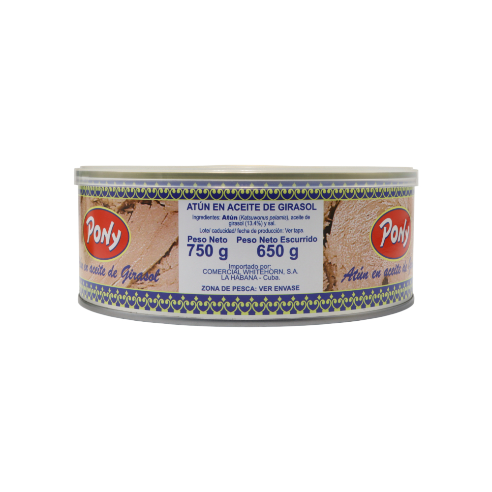 Atún en aceite de girasol Pony (750 g / 1.65 lb) - Miniatura 2