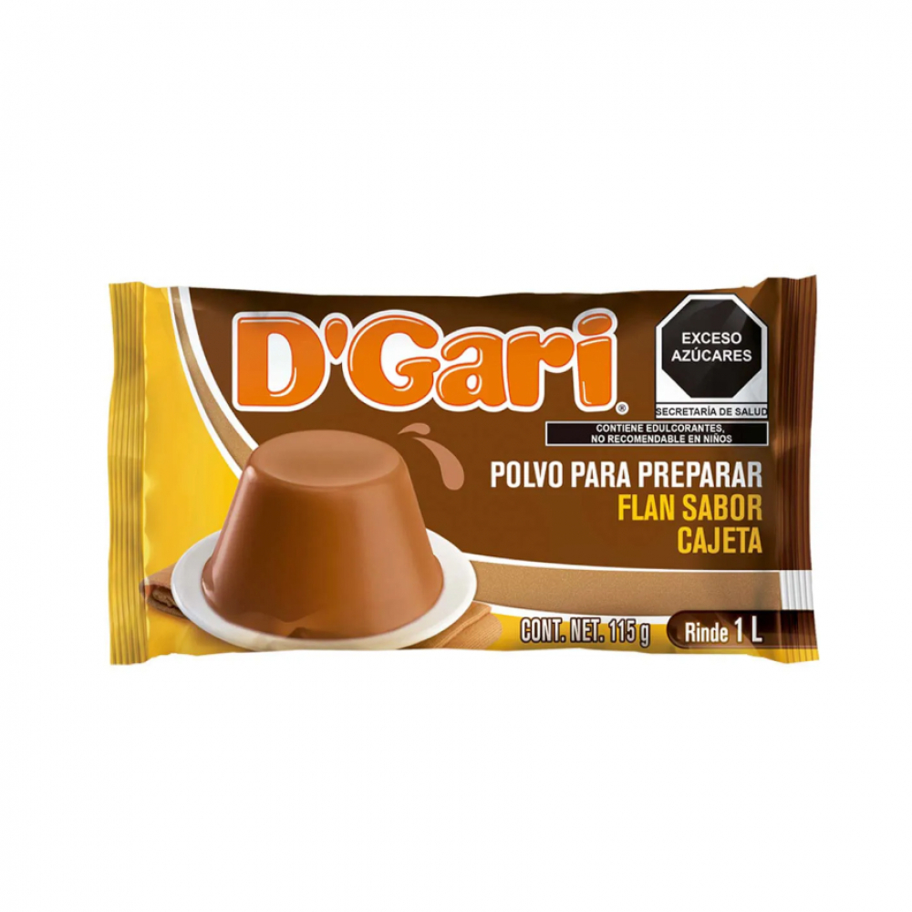 Polvo para preparar flan sabor cajeta D'Gari (115 g / 4 oz) - Miniatura 4