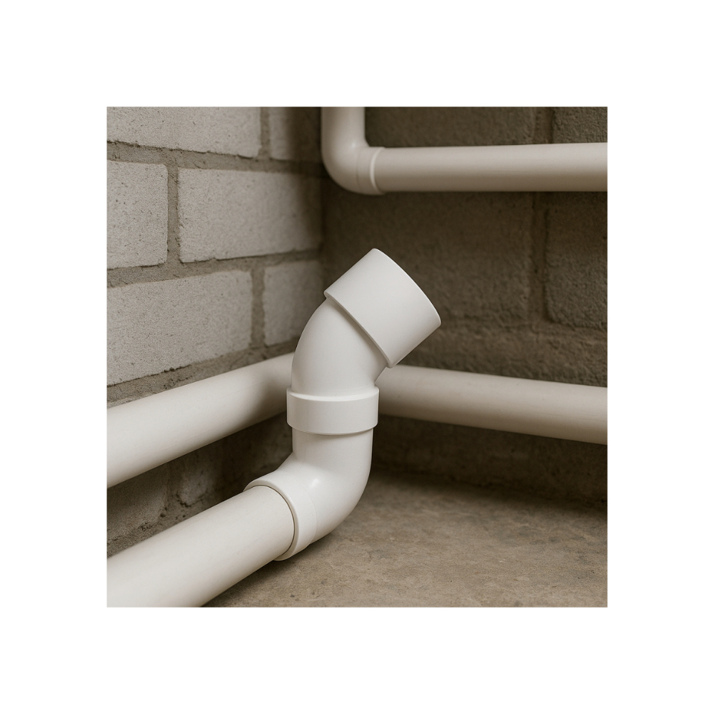 Codo PVC-U 45° de 2” para tubería de desagüe Malu - Miniatura 4