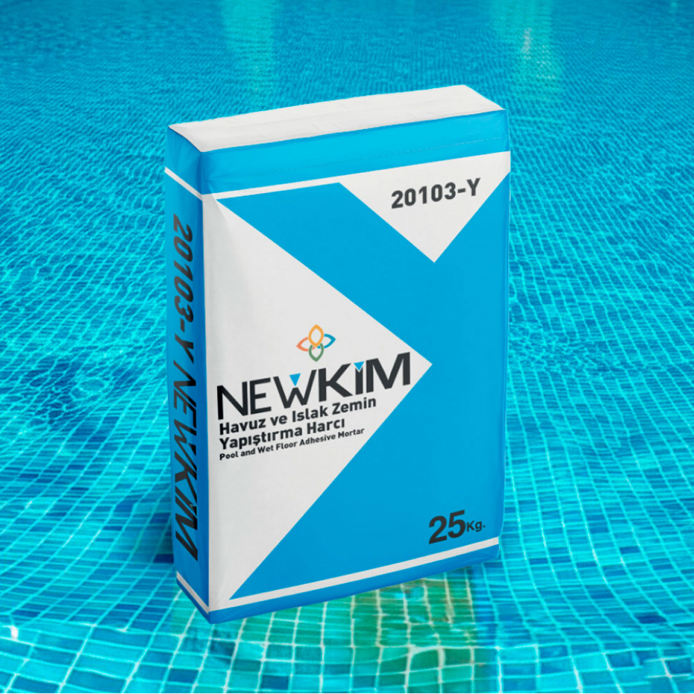 Mortero adhesivo para piscinas y suelos húmedos Newkim (25 kg / 55 lb) - Miniatura 3