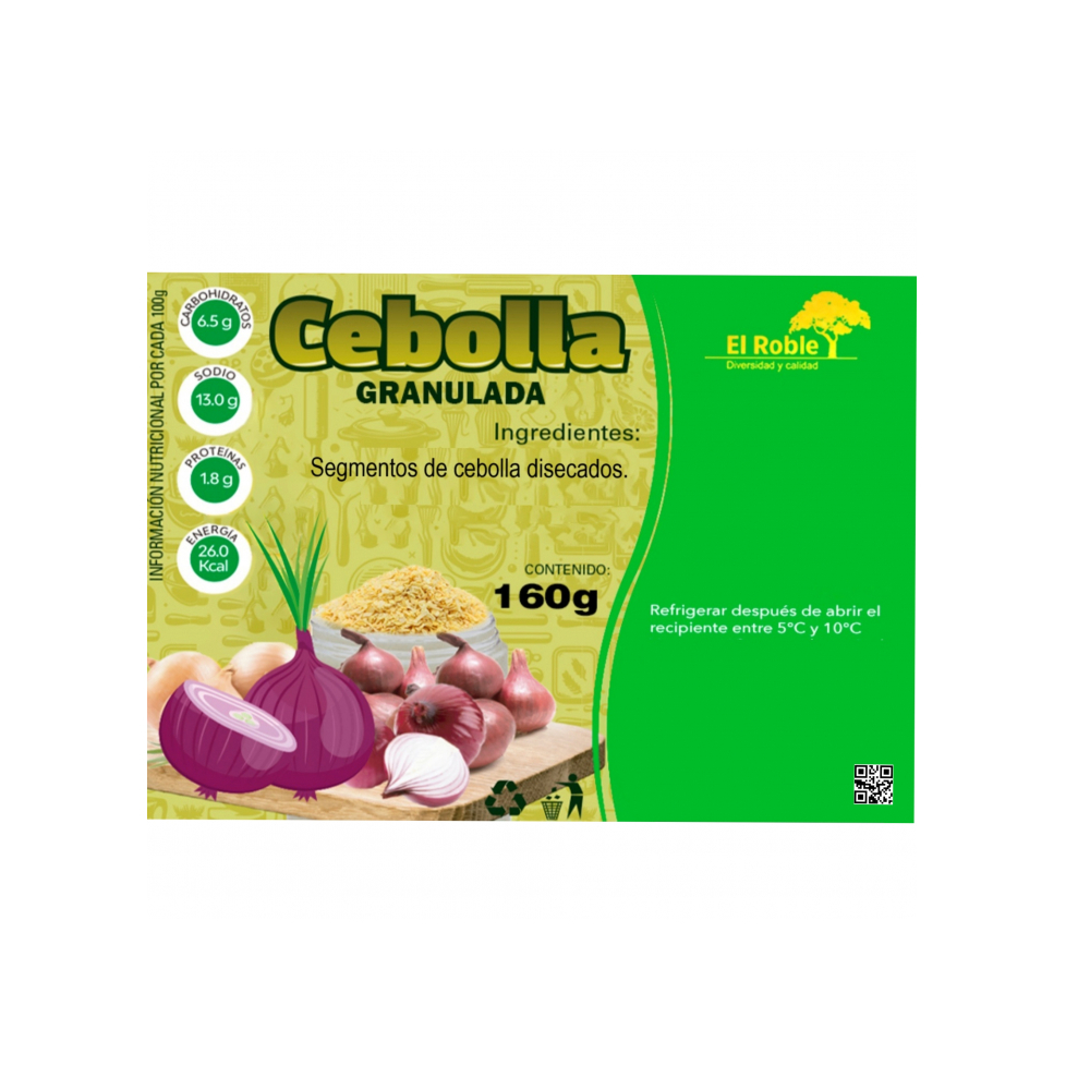 Cebolla granulada El Roble (160 g / 5.64 oz) - Miniatura 2