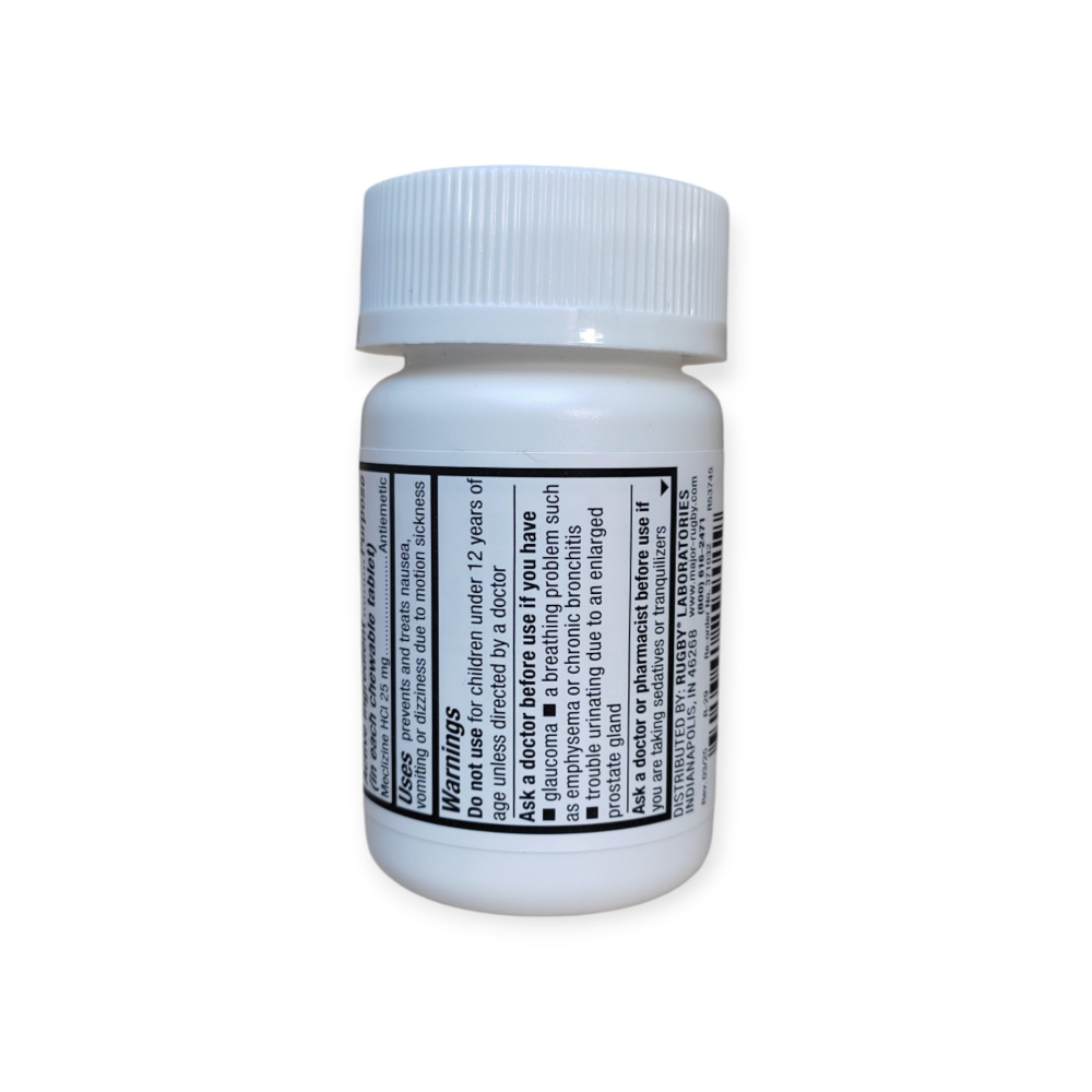 Meclizina 25 mg Rugby (100 tabletas) - Miniatura 3