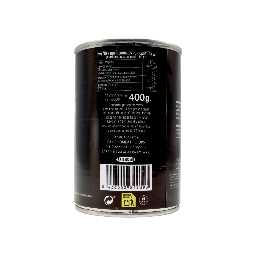 Spam fiambre luncheon de cerdo Martínez Campera (400 g / 14.11 oz) - Miniatura 3