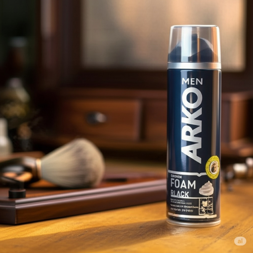Espuma de afeitar negra Arko (200 ml) - Miniatura 4