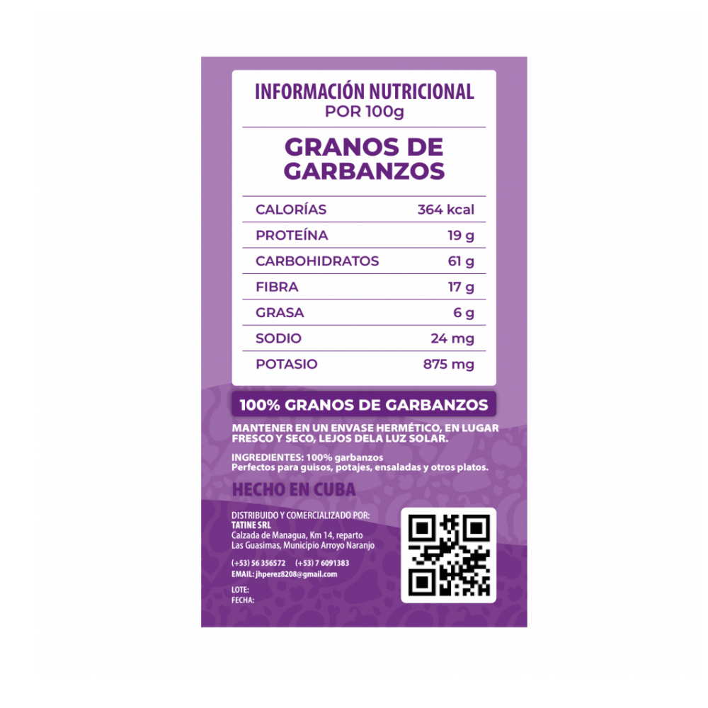 Garbanzos Campo Vivo (3 x 1 kg / 2.2 lb) - Miniatura 2