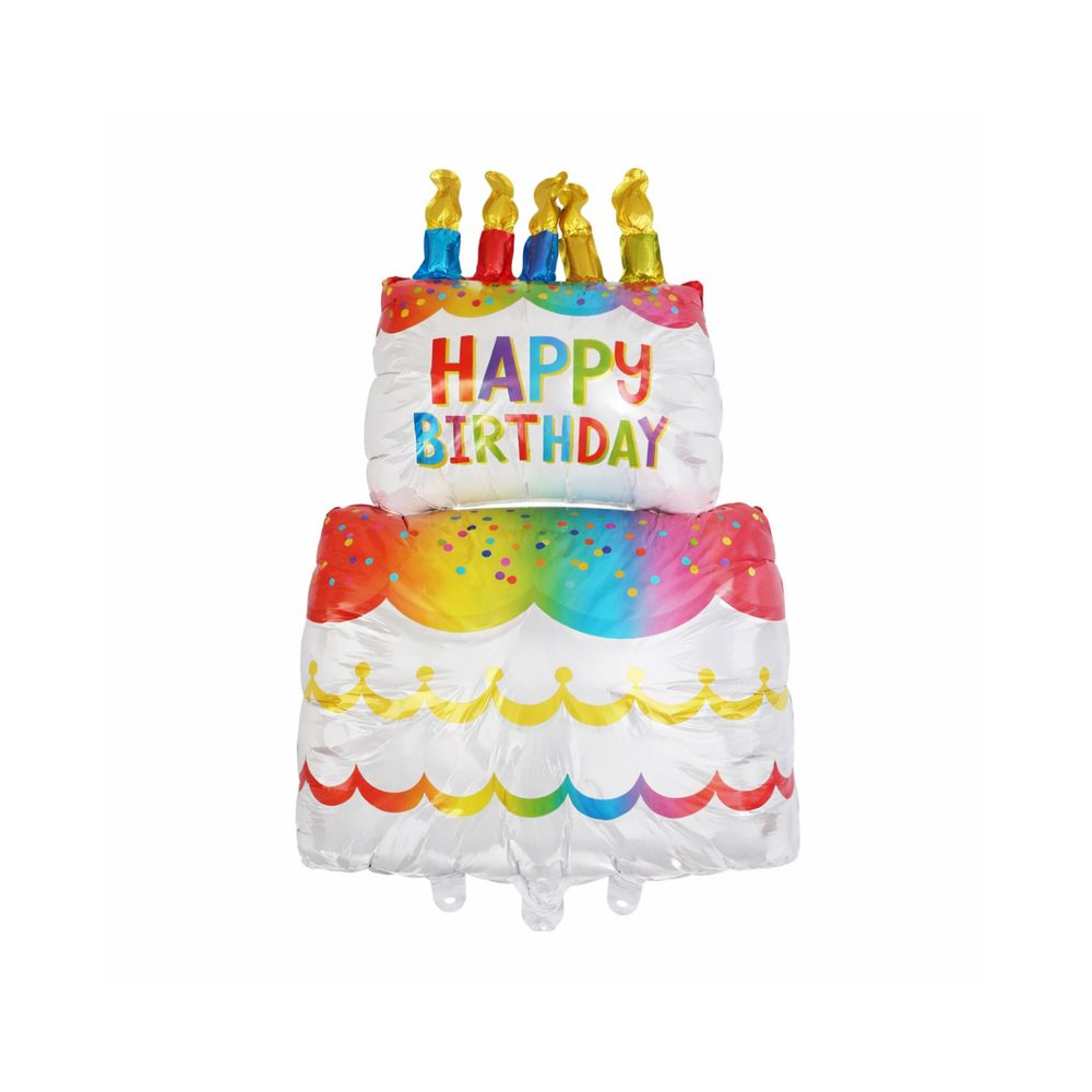 Globo Happy Birthday pastel 61 x 109 cm Ballon - Miniatura 2