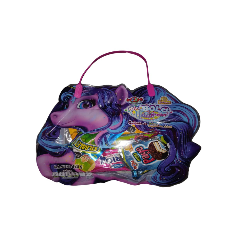 Surtido de dulces, galletas y juguetes con dulce Mini Bolo Unicornio (120 g / 4.2 oz) - Miniatura 2