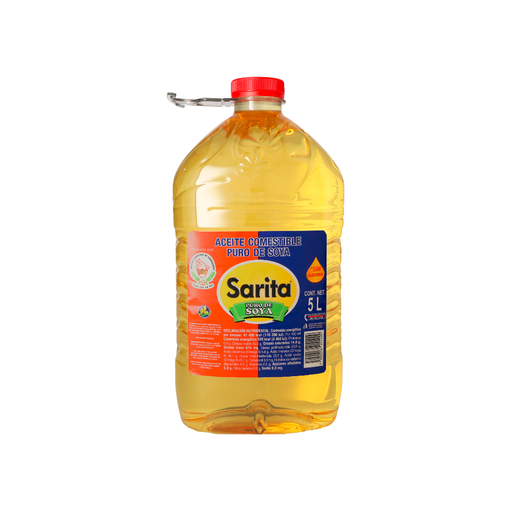 Aceite puro de soya Sarita (5 L) - Miniatura 3