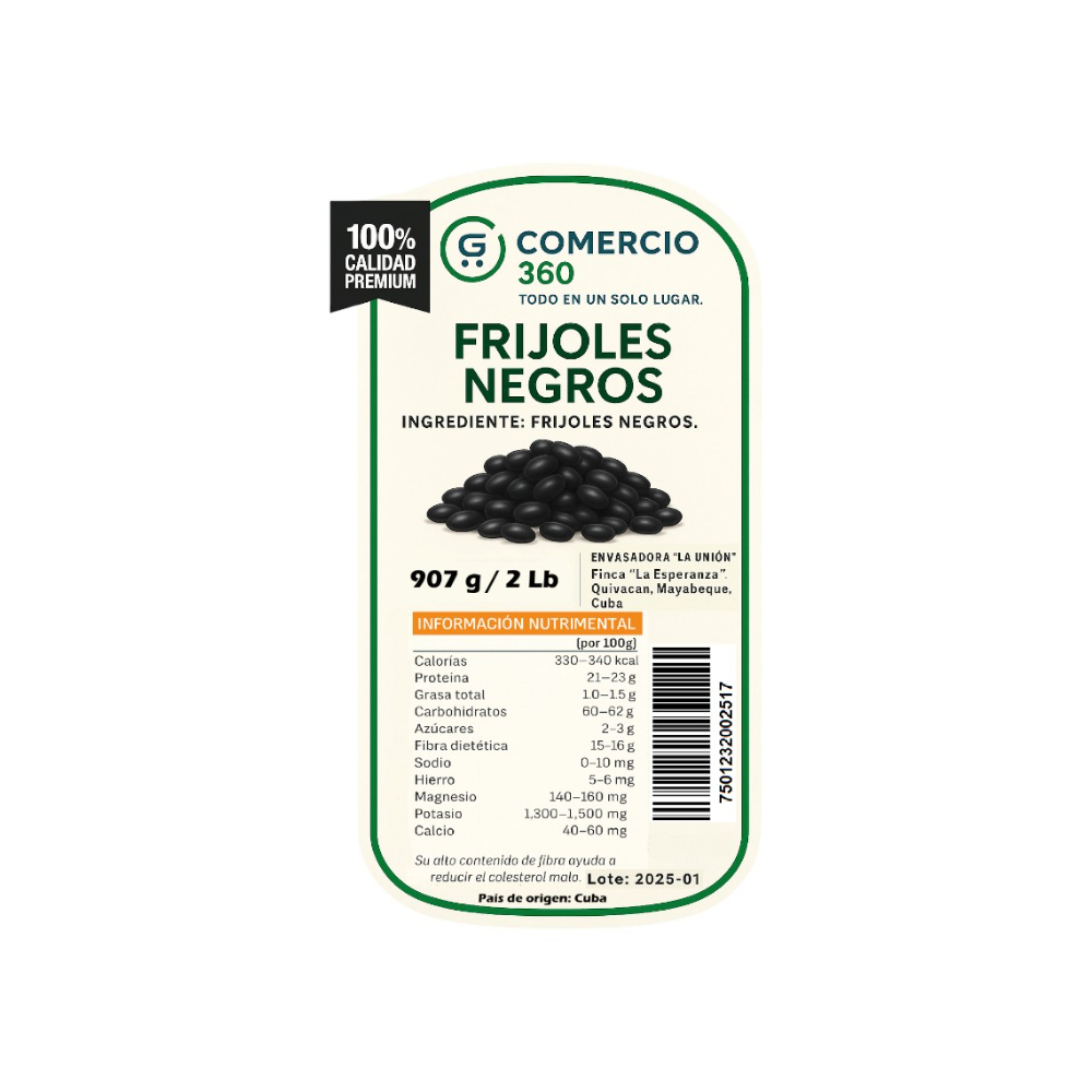 Frijoles negros Comercio 360 (907 g / 2 lb) - Miniatura 4