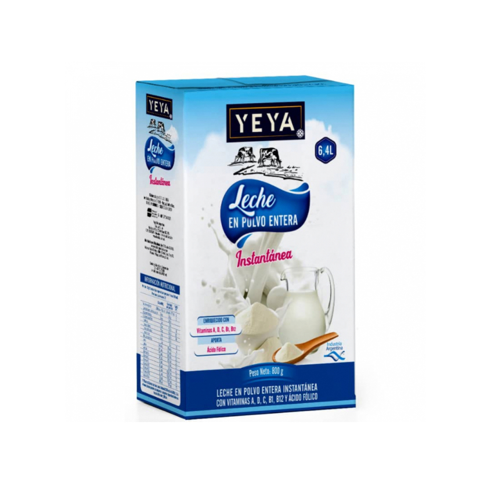 Leche en polvo entera YEYA (4 x 800 g / 1.76 lb) - Miniatura 4